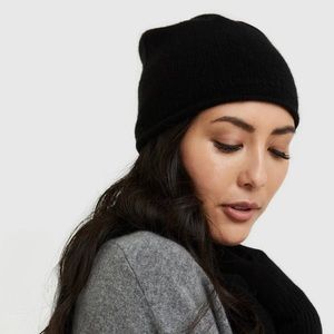 Quince Cashmere slouchy beanie